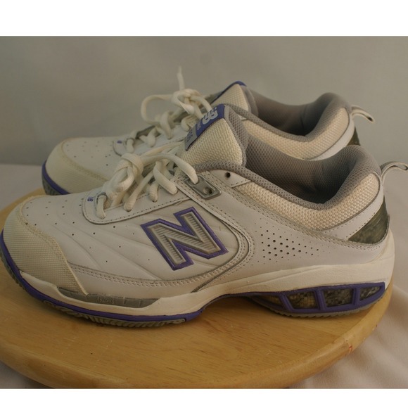 New Balance Other - New Balance 806 Tennis Shoes Mens 9.5 White Purple Athletic Sneakers WC806W